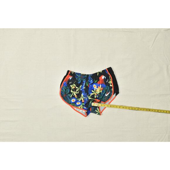 Nike Dri-FIT Tempo Running Shorts Womens Regular Size L Tropical Parrot Print Li - Picture 4 of 8